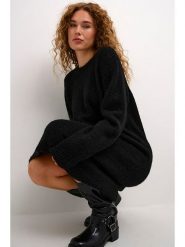 CULTURE Sukienka w kolorze czarnym rozmiar: M/L. Czarne sukienki damskie Culture, na co dzień, l, bez wzorów, prążkowane, bez kołnierzyka, bez ramiączek, midi, proste. Za 148.96 zł.
