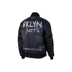 Kurtka męska nike nba brooklyn nets city edition courtside jacket black. Czarne kurtki treningowe męskie Nike, m, bez wzorów, z poliesteru, do biegania. Za 649.00 zł.