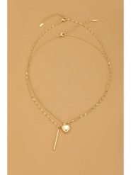 Atelier MIU Pozłacany naszyjnik z zawieszką - dł. 50 cm rozmiar: onesize. Żółte naszyjniki damskie atelier MIU, pozłacane. Za 39.99 zł.