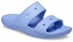 Klapki Dla Dorosłych Crocs Classic. Fioletowe klapki damskie Crocs, bez wzorów, z materiału, bez obcasa. Za 118.99 zł.