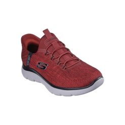 Tenisówki Skechers Model Summits - Key Pace Slip-ins Kolor Czerwony. Czerwone trampki i tenisówki męskie Skechers, bez wzorów, bez zapięcia. Za 329.99 zł.