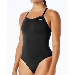 Strój damski jednoczęściowy TYR Solid f diamondfit. Czarne stroje jednoczęściowe damskie TYR, s, bez wzorów. Za 249.99 zł.