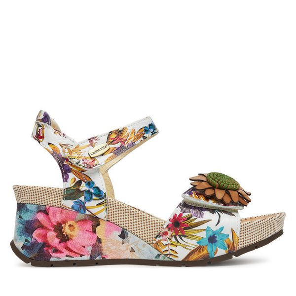 Sandały Laura Vita. Sandały damskie Laura Vita, bez wzorów, bez obcasa, na koturnie. Za 279.99 zł.