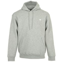 Bluza sportowa męska New Balance MT41511AG. Szare bluzy sportowe męskie New Balance, bez wzorów, z materiału, sportowe, bez kołnierzyka, bez ramiączek. Za 376.00 zł.