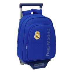 Plecak szkolny REAL MADRID Poliester 600D. Niebieskie plecaki damskie Real Madrid, bez wzorów, z poliesteru. Za 276.40 zł.