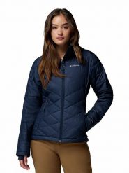 Columbia Kurtka pikowana w kolorze granatowym rozmiar: L. Niebieskie kurtki damskie Columbia, l, bez wzorów, bez kaptura. Za 299.95 zł.