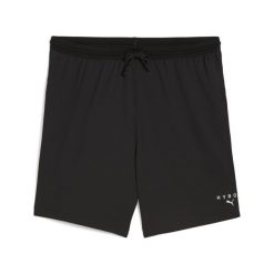 Męskie szorty 6" ULTRAWEAVE PUMA × HYROX PUMA Black. Czarne szorty męskie Puma, bez kołnierzyka. W wyprzedaży za 164.00 zł.