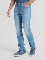 MESKIE SPODNIE LEE BROOKLYN JASPER 112376917. Spodnie materiałowe męskie Lee, bez wzorów, z jeansu. Za 219.99 zł.
