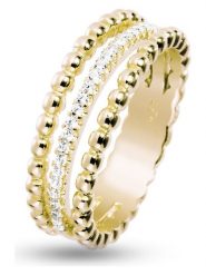 Les Petites Précieuses Pozłacany pierścionek z cyrkoniami rozmiar: 60. Żółte pierścionki damskie Les Petites Précieuses, z cyrkonią, pozłacane. Za 100.99 zł.