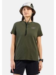 Odlo Koszulka "Unlimited" w kolorze khaki rozmiar: S. Brązowe bluzki sportowe damskie Odlo, s, bez kołnierzyka, bez ramiączek. Za 138.70 zł.