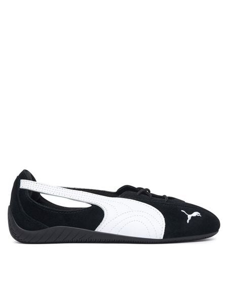Puma Baleriny Speedcat Ballet Nova Wns 408340 02 Czarny. Czarne baleriny damskie Puma, bez wzorów, ze skóry, bez obcasa. Za 399.99 zł.