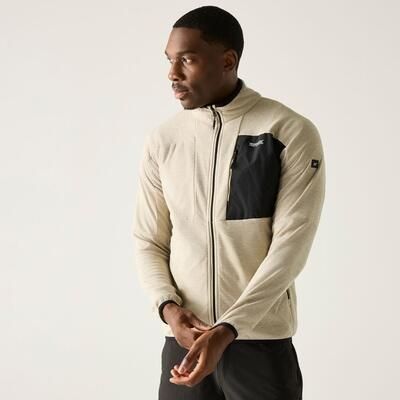 Męska bluza polarowa Scaris z zamkiem błyskawicznym i marlowym wykończeniem. Szare bluzy bez kaptura męskie Regatta, m, z materiału. Za 129.99 zł.