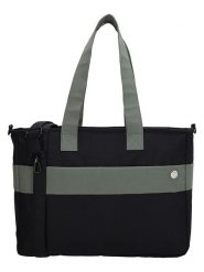 Beagles Aktówka "Nova" w kolorze zielono-czarnym - 40 x 31 x 11 cm rozmiar: onesize. Czarne aktówki damskie Beagles, z materiału. Za 95.99 zł.