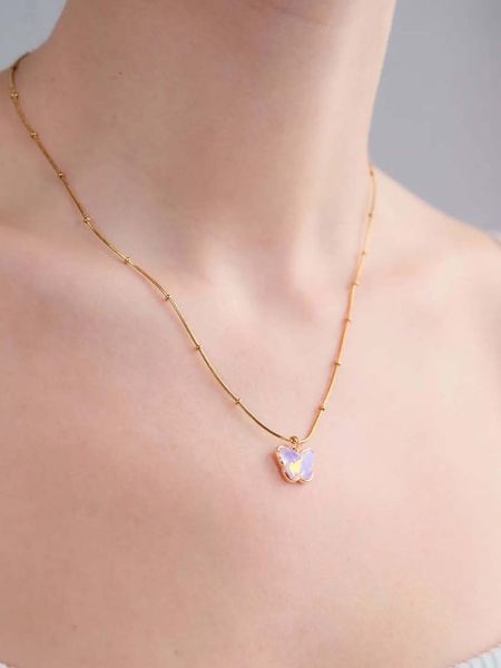 Lodie Silver Naszyjnik z zawieszką - dł. 45 cm rozmiar: onesize. Różowe naszyjniki damskie Lodie Silver, z mosiądzu. Za 30.99 zł.