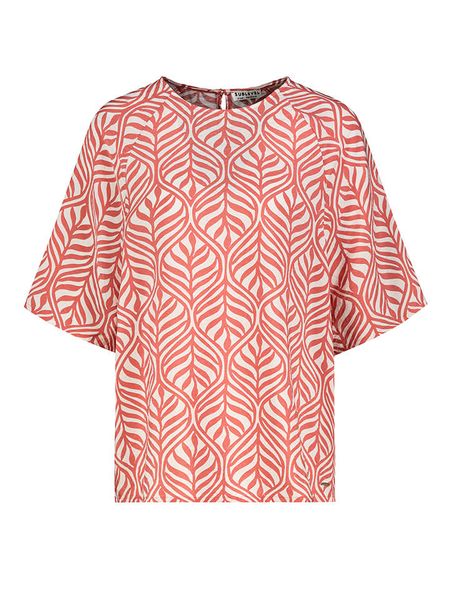 Sublevel Bluzka w kolorze koralowo-białym rozmiar: S. Białe bluzki damskie Sublevel, s, bez wzorów, bez kołnierzyka, bez ramiączek. Za 41.39 zł.