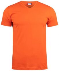 Clique Basic-T V-neck T-shirt z dekoltem V dopasowany krój. Brązowe t-shirty męskie CLIQUE, xl, bez wzorów, z bawełny, bez kołnierzyka. Za 84.44 zł.