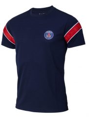 Koszulka Piłkarska męska PSG. Niebieskie t-shirty sportowe męskie PARIS SAINT GERMAIN, l, z materiału, bez ramiączek, do piłki nożnej. Za 129.99 zł.