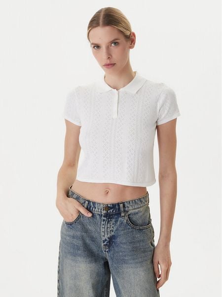 RVCA Sweter Dawn 23B071502 Biały Regular Fit. Białe swetry klasyczne damskie RVCA, l, z syntetyku, bez kołnierzyka. Za 113.99 zł.