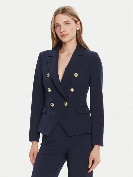 Rinascimento Marynarka CFC0126227003 Granatowy Slim Fit. Niebieskie marynarki i żakiety damskie RINASCIMENTO, m, bez wzorów, z syntetyku. Za 419.99 zł.