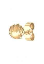 Elli Damskie kolczyki sztyfty Shell Beach Single Piece ze srebra próby 925 Sterling Silver Kolczyki 1 ct. Szare kolczyki damskie Elli, srebrne, na sztyftcie. Za 122.39 zł.