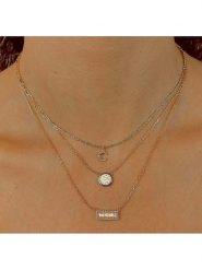 Les Favorites Pozłacany naszyjnik z elementem ozdobnym - dł. 40 cm rozmiar: onesize. Czerwone naszyjniki damskie Les Favorites, pozłacane. Za 78.99 zł.