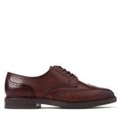 Półbuty Polo Ralph Lauren. Brązowe półbuty męskie Polo Ralph Lauren, bez zapięcia. Za 649.99 zł.