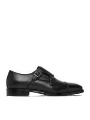 GINO ROSSI Półbuty EO-SEVERINO-02 Czarny. Czarne buty wizytowe męskie Gino Rossi, ze skóry, bez zapięcia. Za 479.99 zł.
