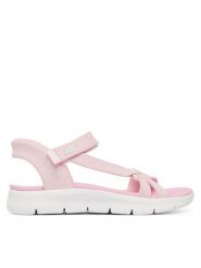 Skechers Sandały Slip-Ins: Go Walk Flex Sandal - Lots Of Sol 303028L/LTPK Różowy. Czerwone sandały dziewczęce Skechers, z materiału, bez zapięcia. Za 229.99 zł.