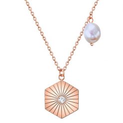 Valero Pearls Stal nierdzewna Preciosa Perła hodowlana słodkowodna Naszyjniki 1 ct Damski. Białe naszyjniki damskie Valero Pearls, ze stali. Za 209.99 zł.