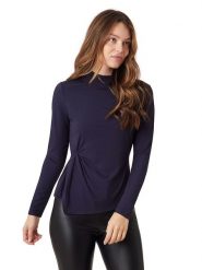 Scotch & Soda Bluzka w kolorze granatowym rozmiar: M. Niebieskie bluzki damskie Scotch & Soda, m, bez wzorów, bez kołnierzyka, bez ramiączek. Za 113.99 zł.