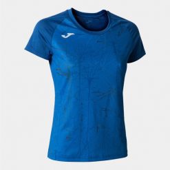 Koszulka do biegania damska Joma Elite IX. Niebieskie t-shirty damskie Joma, l, bez wzorów, bez kołnierzyka. W wyprzedaży za 131.20 zł.