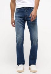 Męskie Spodnie jeansowe Mustang Style Washington Straight Denim Blue 1016618 5000 313. Niebieskie spodnie materiałowe męskie Mustang, bez wzorów, z denimu. Za 219.99 zł.