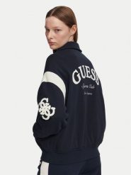 Guess Kurtka bomber V6YL07 K4293 Granatowy Regular Fit. Niebieskie kurtki damskie Guess, s, z aplikacjami, z bawełny, bez kaptura. Za 614.99 zł.
