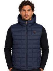 Geographical Norway Kamizelka pikowana "Vaipter" w kolorze granatowym rozmiar: XXL. Niebieskie kamizelki męskie Geographical Norway, xxl. Za 169.95 zł.