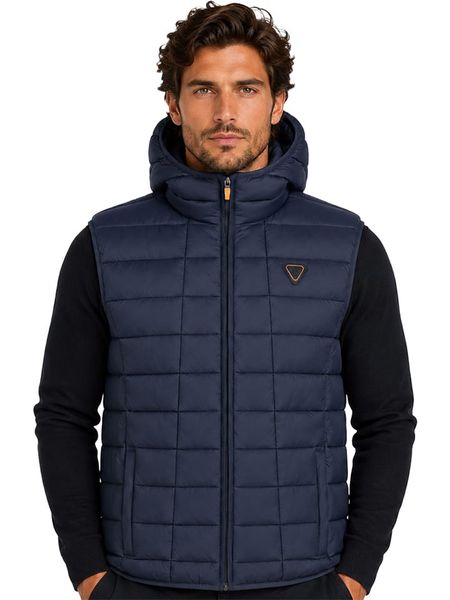 Geographical Norway Kamizelka pikowana "Vaipter" w kolorze granatowym rozmiar: XXL. Niebieskie kamizelki męskie Geographical Norway, xxl. Za 169.95 zł.