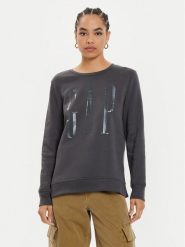 Gap Bluza 540907-00 Szary Relaxed Fit. Szare bluzy bez kaptura damskie GAP, xxs, z bawełny. Za 109.99 zł.