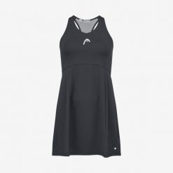 Sukienka ze spodenkami do tenisa SPIRIT. Czarne sukienki damskie HEAD, m, bez wzorów, sportowe, bez kołnierzyka, bez ramiączek, sportowe. W wyprzedaży za 337.30 zł.