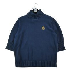 Second life - Damski granatowy sweter - Jak nowy. Niebieskie golfy damskie Ralph Lauren, bez wzorów, bez ramiączek. Za 127.76 zł.