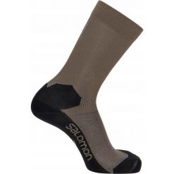 Skarpety sportowe Salomon Speedcross Crew Trail Run, wysokie. Zielone skarpetki męskie Salomon, bez wzorów. Za 79.00 zł.