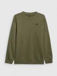 4F Bluza dresowa nierozpinana bez kaptura męska - khaki XL. Brązowe bluzy bez kaptura męskie 4f, m, z dresówki. Za 99.99 zł.