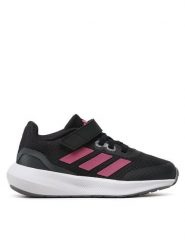 Adidas Sneakersy Runfalcon 3.0 Sport Running Elastic Lace Top Strap Shoes HP5875 Czarny. Czarne buty sportowe dziewczęce Adidas, bez wzorów, z materiału, bez zapięcia. Za 129.99 zł.