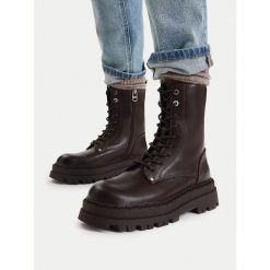 Trapery G-Star. Brązowe trapery damskie G-Star, bez obcasa. Za 269.99 zł.
