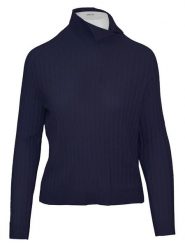 Malo Optimum Sweter w kolorze granatowym rozmiar: M. Niebieskie golfy damskie Malo Optimum, m, bez wzorów, z kaszmiru, bez ramiączek. Za 330.67 zł.