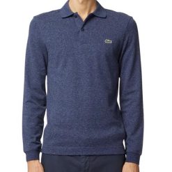 Koszulka sportowa polo męska Lacoste Polo Polo. Niebieskie koszulki polo męskie Lacoste, m, bez wzorów, z bawełny, bez ramiączek. Za 297.00 zł.