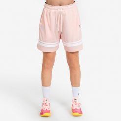 Spodenki do koszykówki unisex Tarmak NBA SH 900. Czerwone szorty męskie TARMAK, bez wzorów, z materiału, sportowe. W wyprzedaży za 99.99 zł.