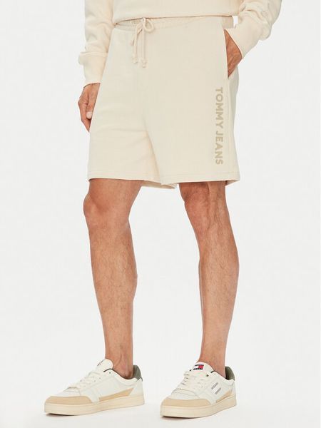 Tommy Jeans Szorty sportowe New Classic Beach DM0DM21781 Beżowy Relaxed Fit. Brązowe szorty męskie Tommy Jeans, m, z bawełny. Za 239.99 zł.