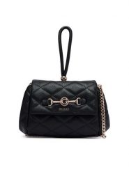 Guess Torebka Frances Mini HWQG22 41780 Czarny. Czarne torebki klasyczne damskie Guess, z aplikacjami, ze skóry, wizytowe, bez kołnierzyka, bez ramiączek. Za 494.99 zł.