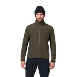 Polarowa kurtka narciarska z pełnym zamkiem Rossignol Strawpile. Zielone kurtki męskie Rossignol, na zimę, bez wzorów, z polaru, sportowe, bez kaptura. Za 443.00 zł.