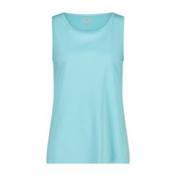 Damski tank top CMP. Niebieskie topy sportowe damskie CMP, s, bez wzorów, z tkaniny, bez ramiączek. Za 122.00 zł.