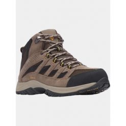 Buty Turystyczne Niskie Męskie Columbia Crestwood Mid WP. Brązowe buty trekkingowe męskie Columbia, bez zapięcia, trekkingowe. Za 368.99 zł.